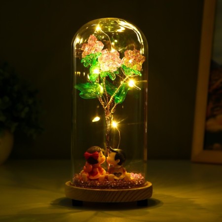 Nightlight "first date" LED from batteries 3xlr44 10x10x21 cm Risalux-2