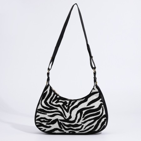 Women's textile bag, 20x23x5.5 cm, zebra-2