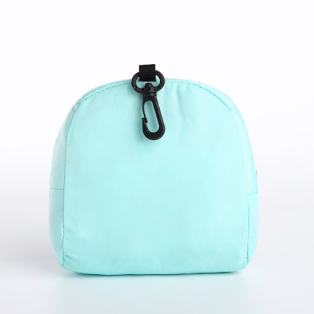 Youth backpack from textiles, 3 pockets, wallet, mint color-8