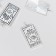 Decor for creativity Metal "Token - Luck" silver 2.5x1.4 cm