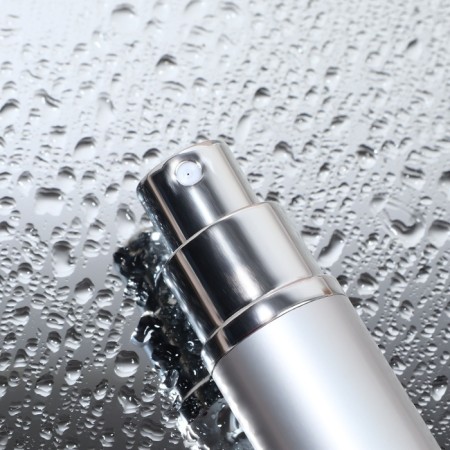 Perfume bottle, with a spray, 10 ml, silver color-6