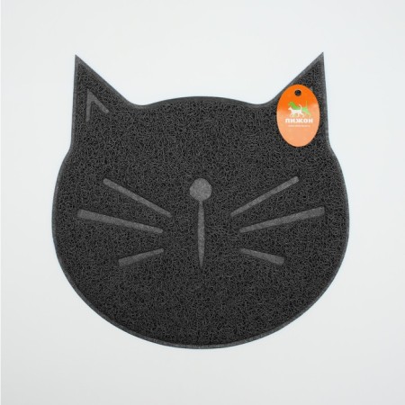 2-in-1 rug for a bowl/animal toilet 38 x 38 cm gray-5