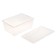 A universal box for storage with a lid, volume 30l, the color is transparent-matte