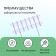 Decorative fence, 25 × 180 cm, 5 sections, plastic, lilac "classics"