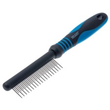 Delight comb, with rings, discharging 18/19 teeth 12/20 mm, black and blue