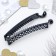 Hair banana "Geometry" Chess, 9.5 cm, black