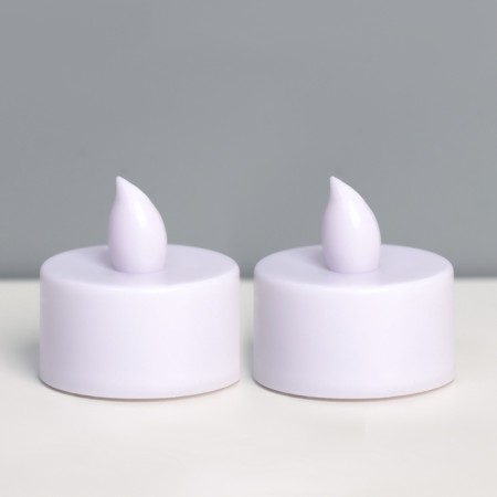 LED suppositories, spinks Led Risalux “Remember” a set of 2 pcs., White, RGB, 3.5 × 3.5 × 4 cm-1