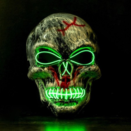 Carnival mask "Skull", light-3