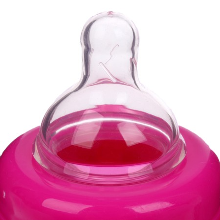 A bottle for feeding with a wide throat, 250 ml, from 0 months., Mix color-3