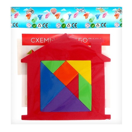 Tangram "House", Mix colors-11