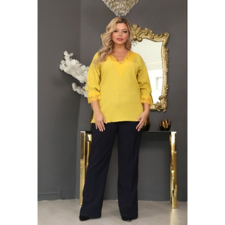 Female jumper, size 58, yellow color-1