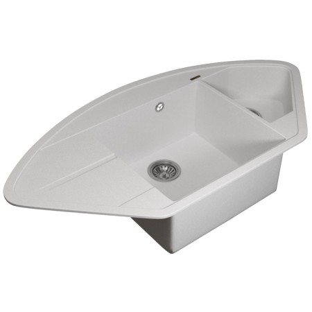 Quartz-quartz kitchen-quartz Uperwood quartz UPD-06, angular two-section, color 01 white-2