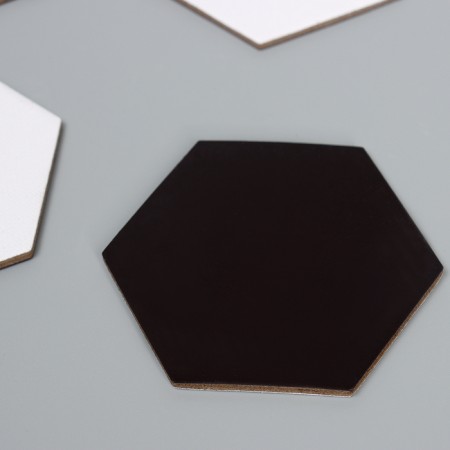 Set of canvases on the magnet, 4 pcs. "Hexagon", 7.5 cm.-7