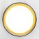 Luer with PDU "REGO" LED 120W 3000-6000K Black-gold 50x50x10 cm Bayerlux