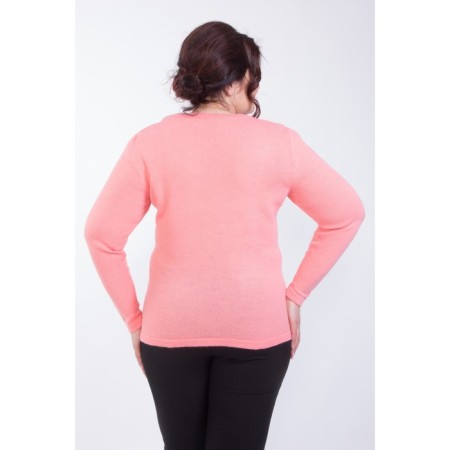 Female jumper, size 52, coral color-4