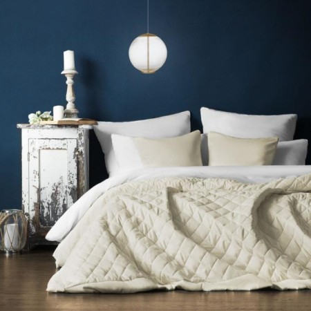Cover with pillowcases "Kim", size 160x220 cm, ivory color-1