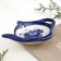 Stand for tea bags, gzhel, porcelain, 10x7 cm
