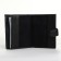 Male purse on 3 in 1 button, department for car documents, passports, black color