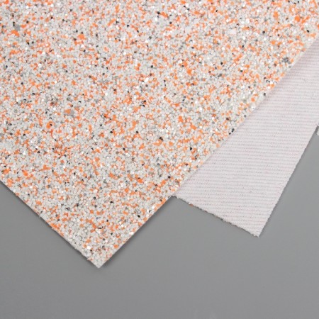 Liszt for creativity claims of "sparkle" white-orange sheet 33x20 cm thick 1.6 mm thick
