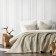 Cover with pillowcases "Luka", size 230x250 cm, beige color