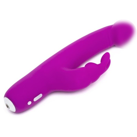 Double stimulation vibrator Happy Rabbit Slimline Realistic, 24.1 cm, purple-1