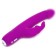 Double stimulation vibrator Happy Rabbit Slimline Realistic, 24.1 cm, purple