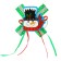 Carnival clamp "Snowman", with a bow, species of mix