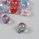 Decor for creativity Plastic "crumpled ball" transparent color mix 1.6x1.6 cm