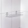 Bath shelf straight, 34 × 11.5 × 4.5 cm, color chromium