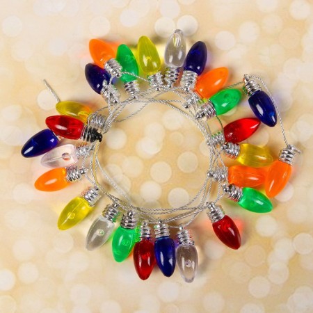 Miniature puppet "garland - icicle" length 1 meter, toy: 2.5 × 0.8 cm, mix color-1