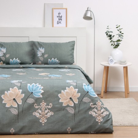 Bed linen 2 joint venture and I "Flower Mood" 173*215cm, 175*214cm, 50*70cm-2pcs, 60g/m2, microfiber