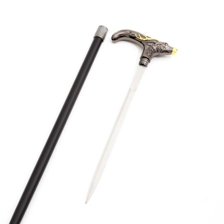 Souvenir product cane with a dagger, a blade 30cm, a deer handle-2
