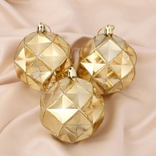 Set of balls plastic D-8 cm, 3 pcs 