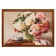 Tapestry "Piones in a vase" 53*73 cm frame mix