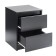 Bedside table 2 maders, 400x420x554, black