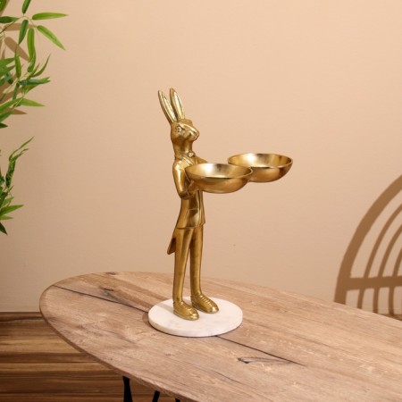 Menzhitsa double "rabbit" treats "aluminum 19x26x48 cm