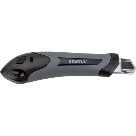 Universal knife Startul ST0924, rubberized case, metal guide, 18 mm-3