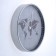 Watching clock, interior "continents", d = 30.5 cm, silent