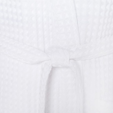Wafel dressing gown men's elongated Ethel "BOHO" size 50-52, color white, 100% cotton, 290 g/m2-5