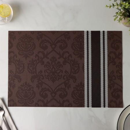 Serving napkin on the Tenzel table, 45 × 30 cm, brown color-3