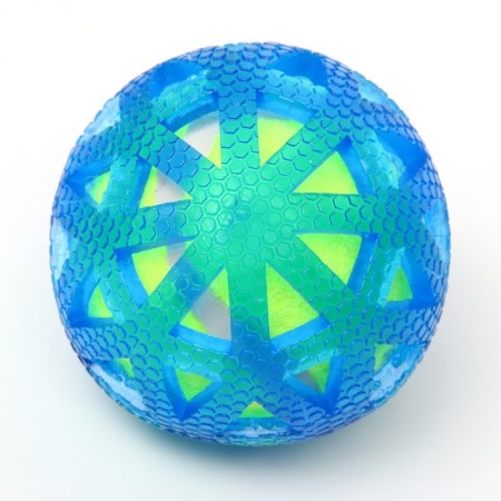 Dog ball "Double pleasure of the web", tpr+felt ball, 7.6 cm-1