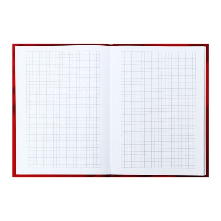Business block A5 80 sheets in the Viva Magenta cage, solid cover, Soft Touch, mix-3