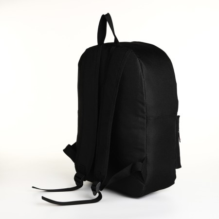 Youth backpack with lightning, external pocket, black color-3