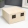 Casket wood for painting square 8x4.5x8 cm