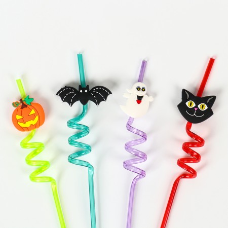 Halloween cocktail tubes, 4 pcs in a set.-6