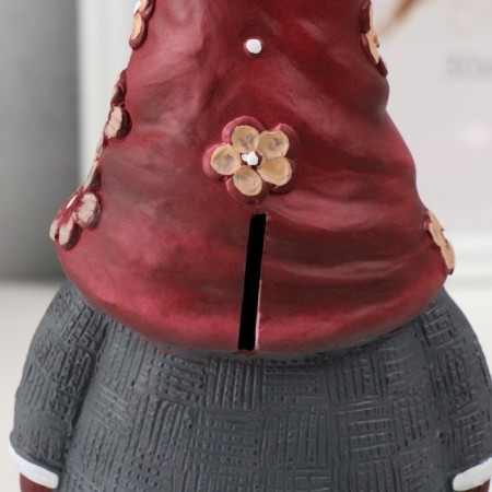 Pig a piggy bank "Gnoma" height 19 cm, width 8 cm, length 11 cm-5