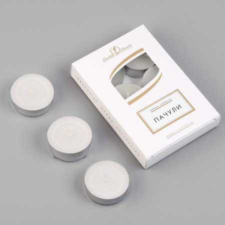 A set of candles of tea flavored "patchouli", 6 pcs, 12 g-4