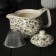 Keramic teapot “Vignettes”, 350 ml, metal sieve, green color