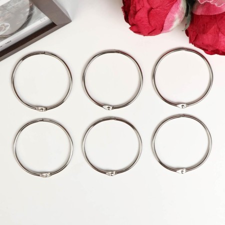 Ring for creativity (for photo albums) "silver" int. D = 5.5 cm external. D = 6 cm-1