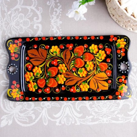 Sukharnitsa "Standard", 30 × 15 cm, Khokhloma, mix-1